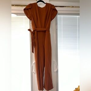 Calvin Klein Burnt Orange Jumpsuit Size 10